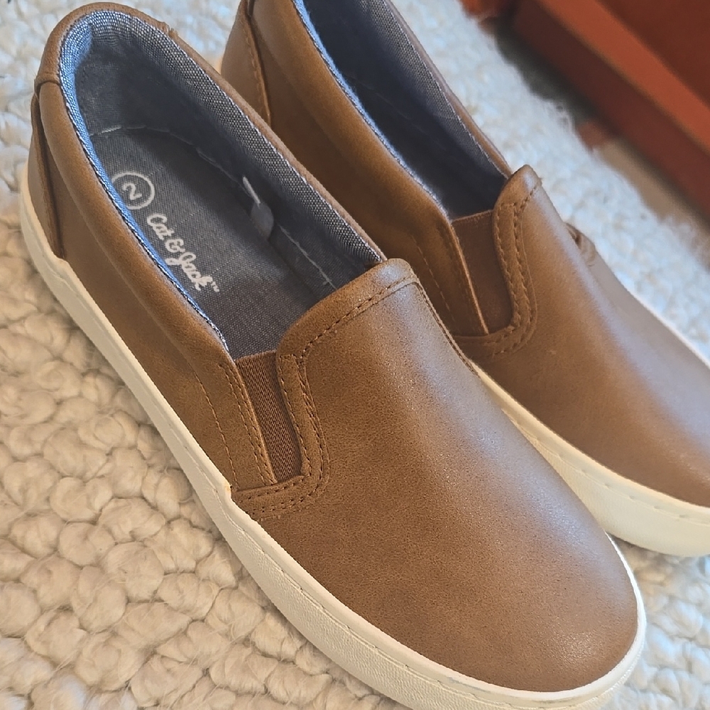Cat & Jack Tan Slip-On Men's Loafers